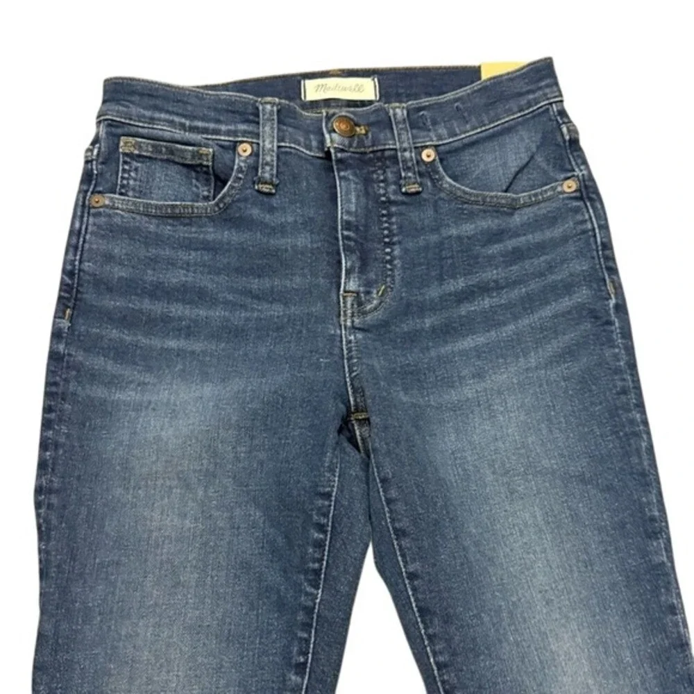 Madewell‎ 9" Mid-Rise Skinny Blue Jeans Dark Wash Ankle Women's 26 - Picture 2 of 7